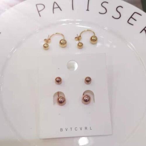 Classic Korean eye earrings