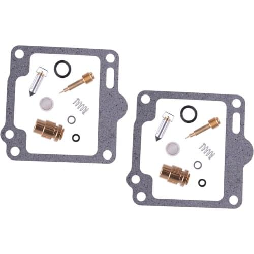 2 Sets Motorbike Carburetor Repair Rebuild Kit Float Bowl Gasket Fit for Yamaha XV750 Virago XV1100 1988-1994 1995 1996 1997