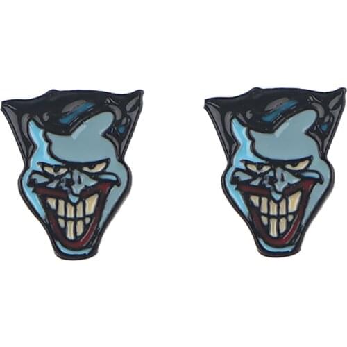 LT673 Cartoon Anime Villain Classic Stud Earrings For Womans Enamel Earrings Party Fashion Jewelry Girl Friends Gifts
