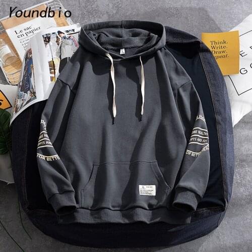 Mens Hoodies 2021 Spring Autumn Male Casual Hoodies Sweatshirts Mens Solid Color Sweatshirt Mens Solid Color Pullover Zt8423