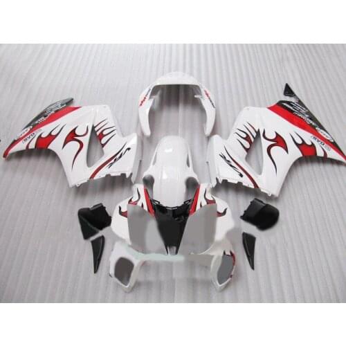 Motorcycle Fairing Kit for HONDA VFR800 02 03 04 05 06 VFR 800 2002 2004 2005 2006 Red flames white Fairings set+7gifts HH03