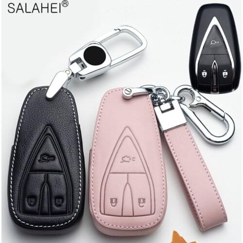 New Leather Car Key Case Cover Holder For Changan CS35 CS55 CS75 CS85 CS95 Plus EADO RAETON CS15 V3 V5 V7 2018 COUPE 2019 2020