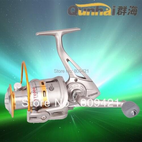 Whole Sale 20pcs/lot Brand New 6 BB High Speed Power Gear Spinning Aluminum Fishing Reel ST6000A