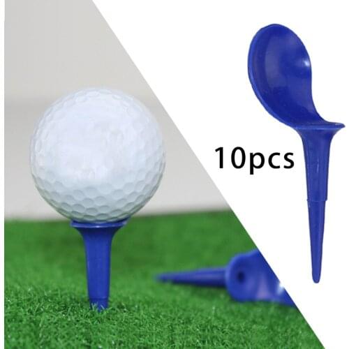 Golf Tees Professional Plastic Golf Tees Pack of 10, Golfing Tees Blue Color 82mm Tall Golf Tees Replacements