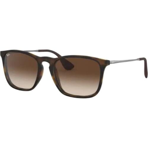 Rayban CHRIS 4187 856/13 54 Sunglasses Brown Frame Brown Gradient Lenses High Quality Vision Unisex Sunglasses 2021