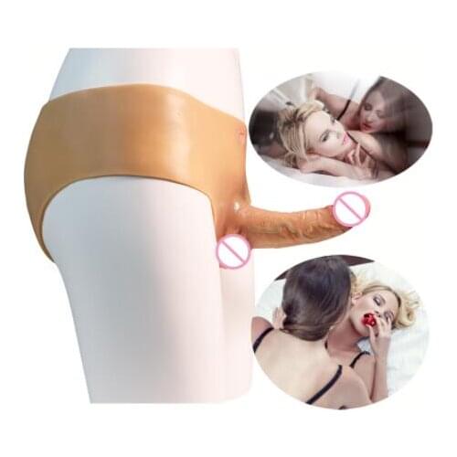 3style Wearable Panties Penis Strapon Dildo Skin Feeling Silicone Realistic Solid For Lesbian Couples Vaginal Anal Sex Doll B009