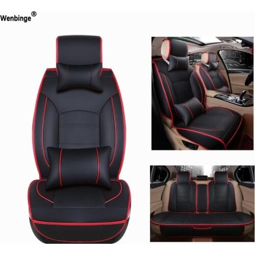Universal Leather car seat cover For Porsche SsangYong Isuzu Audi Chrysler Acura DS automobiles armchair accessories car-styling