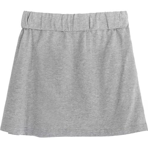 Women All-match Sweatshirt Ladies Short Skirt Solid Color Flared Shape Rounded Hem Charming Simple Sexy Design Lovely Girl Skirt