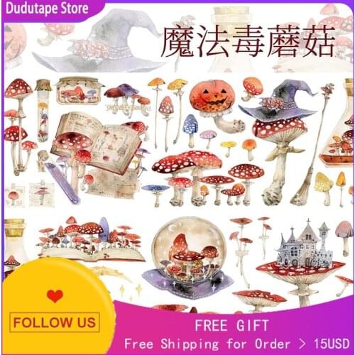 Journal Washi Tape Sticker Character Mushroom Special Oil
