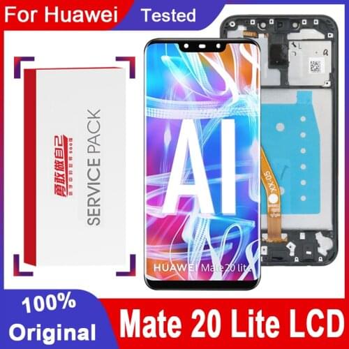 100% Tested 6.3 IPS Display Replacement For Huawei Mate 20 Lite LCD Display Touch Screen Digitizer Assembly For Mate20 Lite