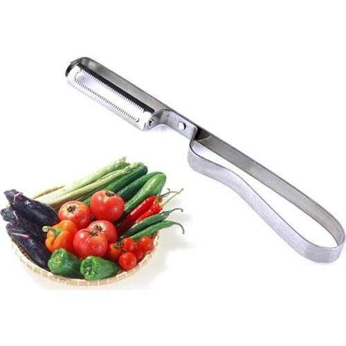 1pc Razor Sharp Cutter Vegetable Peeler Knife Multifunction Kitchen Tool Stainless Steel Peeler Zester Slicer Peeler