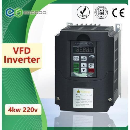 220V 0.75KW/1.5KW/2.2KW 2HP Mini VFD Variable Frequency Drive Inverter for Motor Speed Control Converter