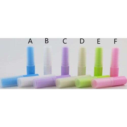 360x 4g New Lipstick Fashion Cool Lip Tubes Portable Simple 6 colors Containers Lip Tubes Colorful Lipsticks Empty Lip Balm Tube