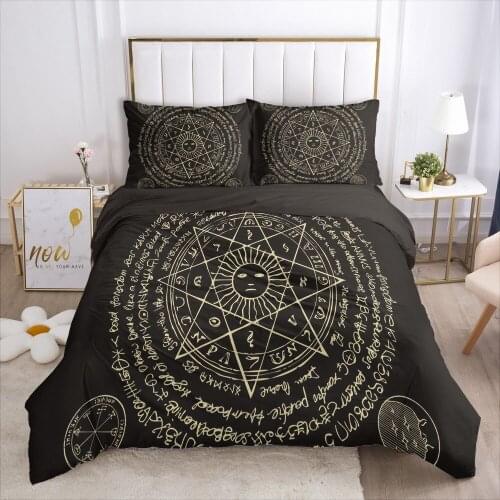 3D Magic Bedding set Duvet cover set Quilt covers Comforter case Pillowcase King Queen Single Full Size Bed Linen Home Textile