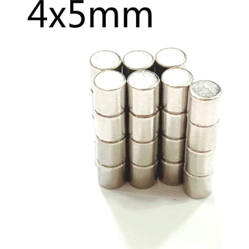 4x5mm Round Neodymium Magnet Super Powerful Small imanes Permanent Magnetic Disc
