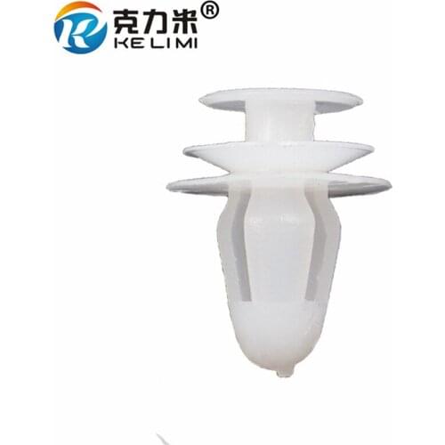 KE LI MI NO.7 Fit 9mm Universal Door Panel Clips Buckle Plastic White Fastener Retainer Car Styling Accessories