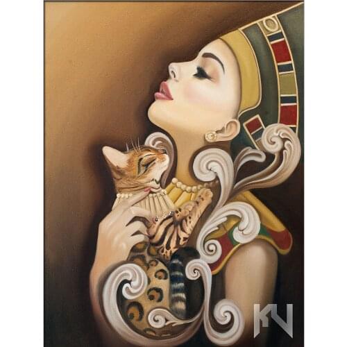 Full Square/Round Drill 5D DIY Diamond Painting "Queen of egypt" 3D Diamond Embroidery Cross Stitch Home Decor