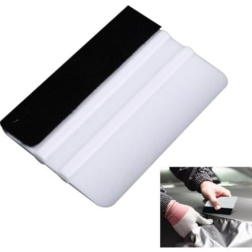 Auto Styling Fiber Window Ice Remover Cleaning Wash Car Scraper Felt Squeegee Tool Film Wrapping
