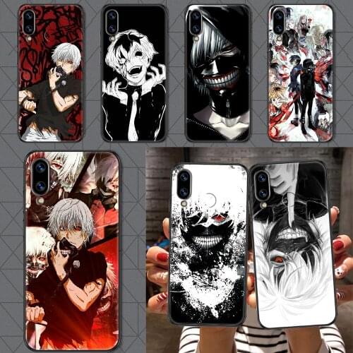 Tokyo Ghoul Anime Phone case For Huawei Honor 6 7 8 9 10 10i 20 A C X Lite Pro Play black 3D back silicone Etui tpu cell cover