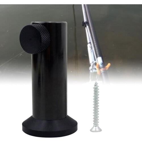 Black Portable fishing rod support Adjustable and recyclable aluminum alloy tent fixed fortress sea pole bracket For fishing