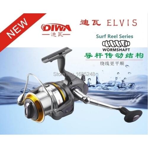 Diwa Branded Wormshaft System Surf Reel Series 5000,6000,7000,8000,9000 Surf Reels-Free Shipping
