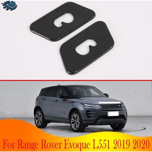 For Range Rover Evoque L551 2019 2020 Car Accessories Carbon Fiber Style Rear row of debris hook frame decorative frame