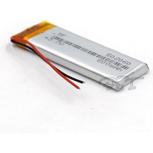 10Pcs Lithium Polymer Battery 502060 3.7V 600mah Rechargeable Liion Cell Li-Po For DVD PAD PDA MP5 GPS Digital Product Navigator