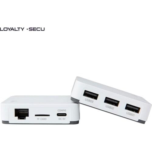 LOYALTY-SECU 3 USB Ports Bluetooth Wireless WiFi Ethernet Print Server Printer Adapter White