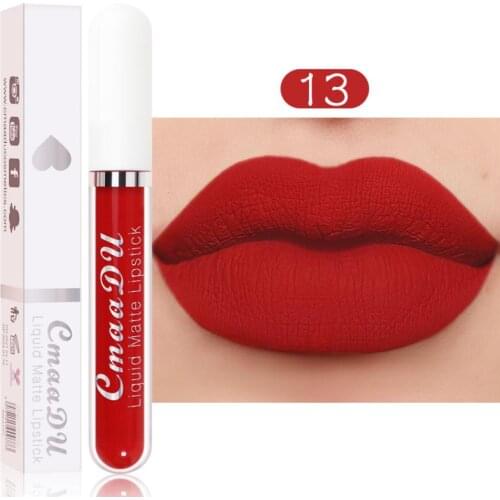 18 Colors Matte Velvet Lip Glaze Waterproof Lasting Not Easy To Fade For Women Sexy Red Lip Makeup Ultra Chic Lipstick TSLM1