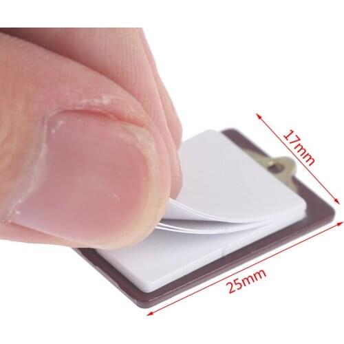1/12 Dollhouse Miniature Accessories Mini Writing Board Clip Notebook File Folder Stationery Board Toys for Doll House Decor