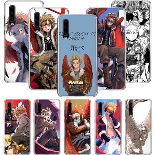 BNHA Hawks Coat Anime Phone Case for Huawei P20 P30 P40 P Smart Z + P10 Mate 30 10 20 Lite Pro Silicone Shell Coque Cover