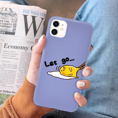 Liquid Silicone Funny Egg for iPhone 11 Case 11Pro Max 8 Plus SE 2020 7 Plus X XS Soft Funda 10 Cover for iPhone 7P Coque 6Plus