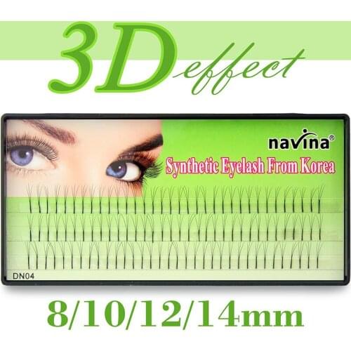 Navina Kont Free 3D Mink Individual Eyelash Extension Natural 3D Volume Effect Eyelashes Makeup False Faux Grafting Eye Lashes