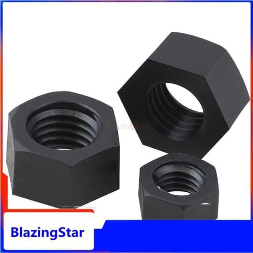 25x M2 M2.5 M3 M4 M5 M6 M8 M10 M12 Brand New Black White Nylon Plastic Insulation Metric Threaded Hex Hexagon Nut For Bolt Screw