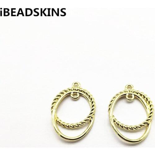 New arrival! 31x22mm 100pcs Zinc Alloy Oval shape charm for Woman Necklace Earrings parts,hand Made Earrings Jewelry DIY
