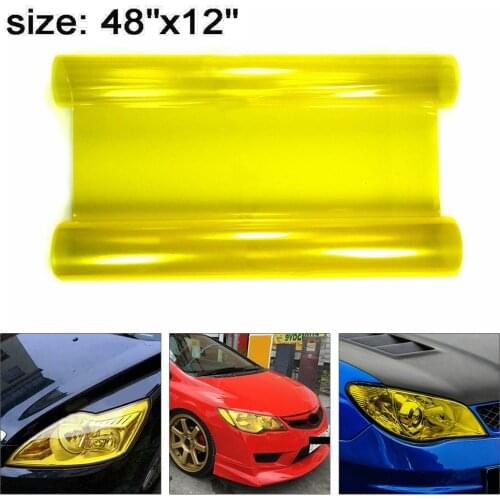 Trim Lamp Film Universal Wrap 12\\\"x48” Fog Light Sporty Racing Durable