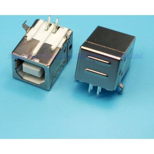 BF Type B USB Printer Port Jack to 4Pin 90 Degree Connector