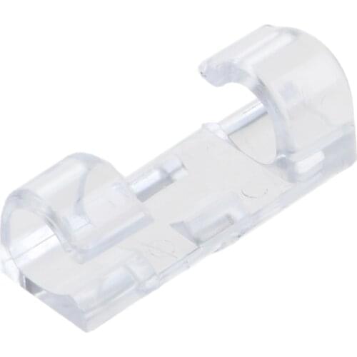 Transparent/20 Pcs Cord Wire Cable Plastic Clips Self Adhesive Clamp Organizer Fixer Dls HOmeful qiang