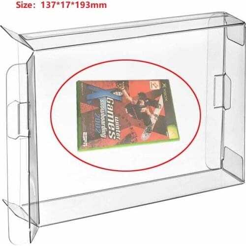 Ruitroliker 10Pcs Clear Protection Case Sleeve CIB for Xbox Games Cartridge box