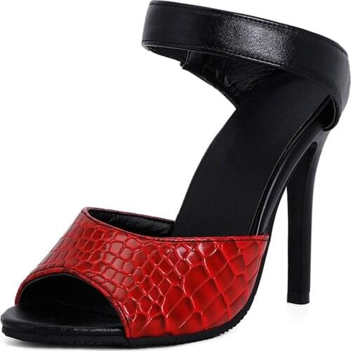 Sandals Womens Shoes Open Toe Stiletto High Heels 10cm Ladies Party Sandals big size small size us 3.5-10.5-11-12-13