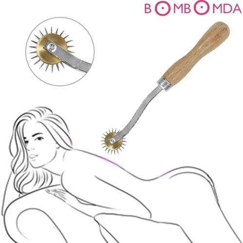 SM Sex Toy Stainless Steel Tickler Gear Wheel Slave Cosplay BDSM Fetish Orgasm Stimulator Erotic Sex Toy For Couples Adult Game