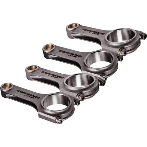 Connecting Rod Rods for Nissan Silvia CA18 CA18DE S13 180SX 200SX Conrods 800Hp 4340 EN24 Floating Shot Peen Cranks H Beam