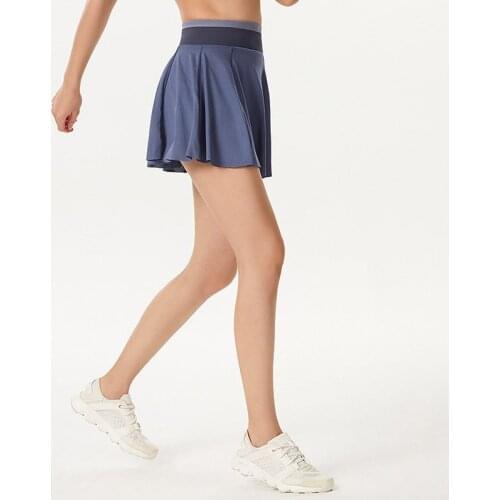 Fitness Shorts Training Casual Gym Clothing Running Fake Two-piece Leisure Quick-drying Breathable Sports Yoga Skirt Crossfit