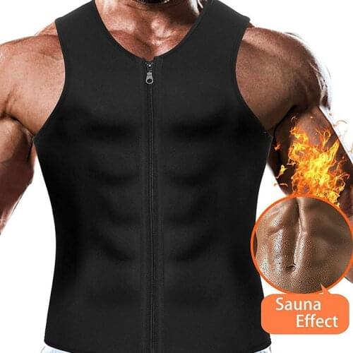 Sport Running Vest Mens Shapewear T-Shirt Fitness Sauna Weight Loss Fat Burning Muscular Develop Slimming Reduction Bodysuits