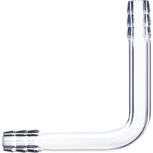 Glass L Connector Tube,10mm Hose Connection Adapter,L-TYPE,Lab Chemistry Labware