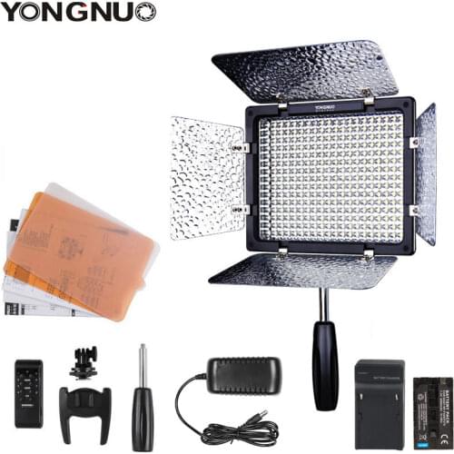Yongnuo YN300 III YN-300 III 3200k-5500K CRI95 Camera Photo LED Video Light Optional with AC Power Adapter + Battery KIT