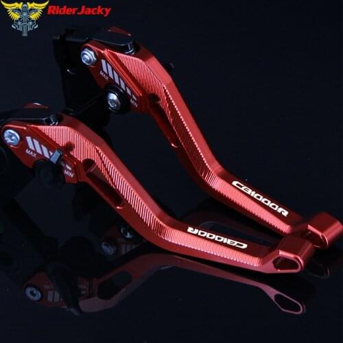 3D design (Rhombus Hollow) Red CNC Motorcycle Adjustable Brake Clutch Lever For Honda CB 1000R CB1000R NeoSportCafe 2018