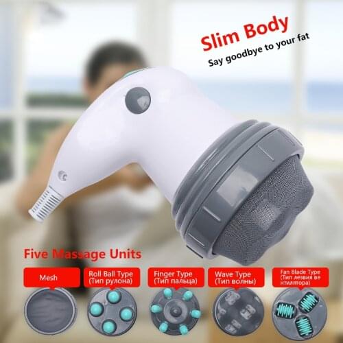1set Electric Anti-cellulite Massager Vibration Kneading Speed Control Body Slimming Fat Burner Waist Losing Weight Instrument