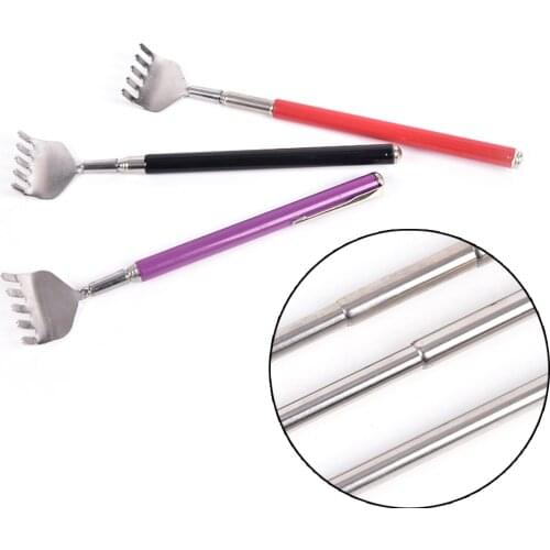 Handy Retractable Hand Grip Five-tooth Soft Massage Tools Back Scratcher Scratching Device For Elderly Hand Grip Relieve Itch