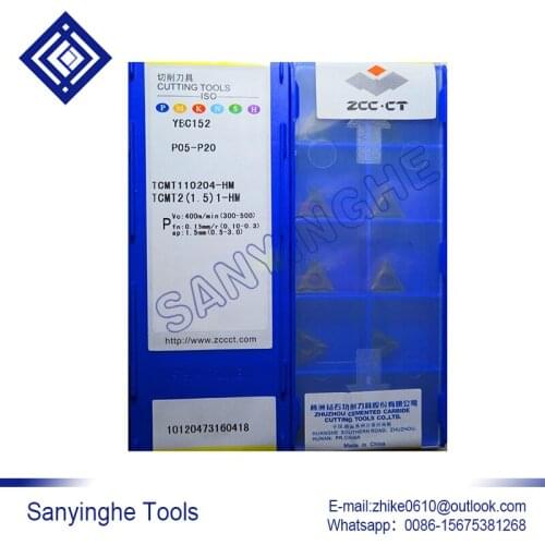 Free shipping high quality 10pcs/lots YBC152 TCMT110204-HM cnc carbide turning inserts